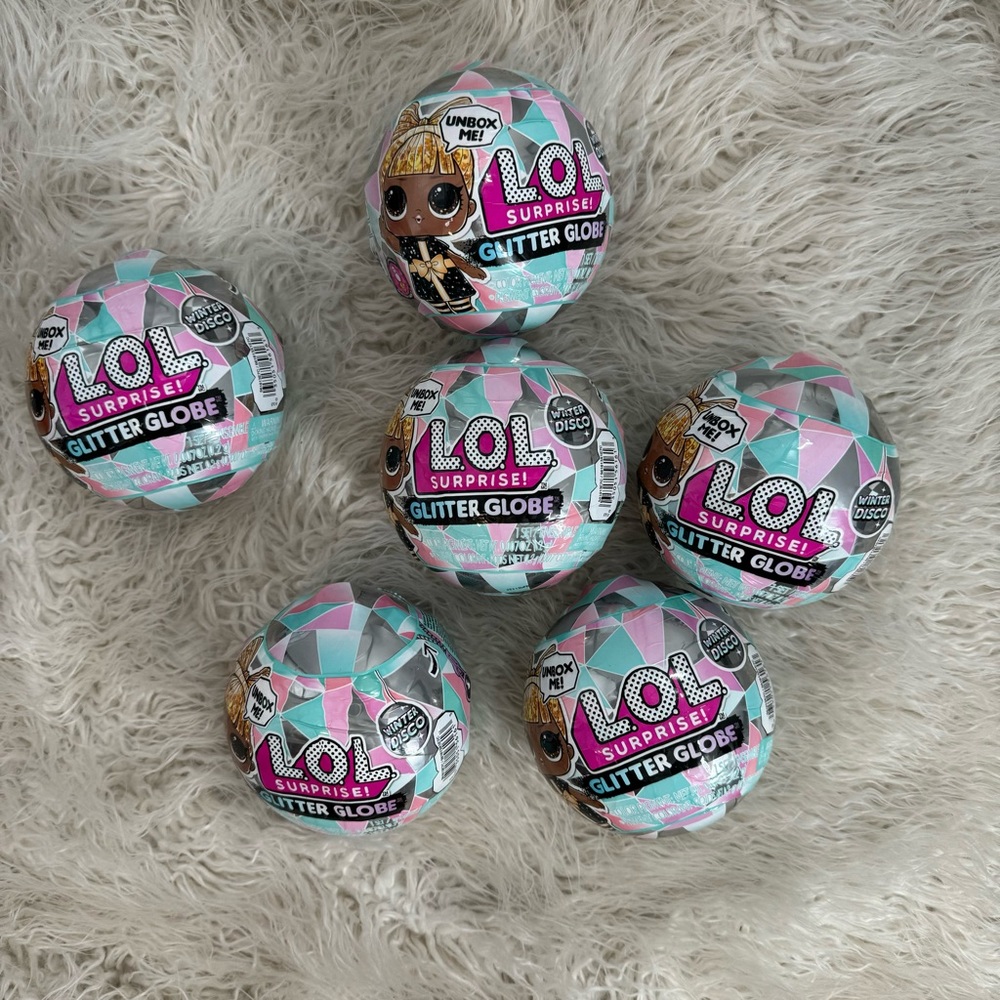 LOL Surprise! Glitter Globe Ball Set of 6 Unopened New